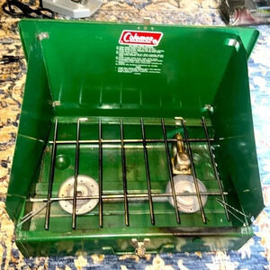 💥Vintage 1970’s Coleman 425E 2-Burner Portable Propane Camp Stove/Grill/Cooker